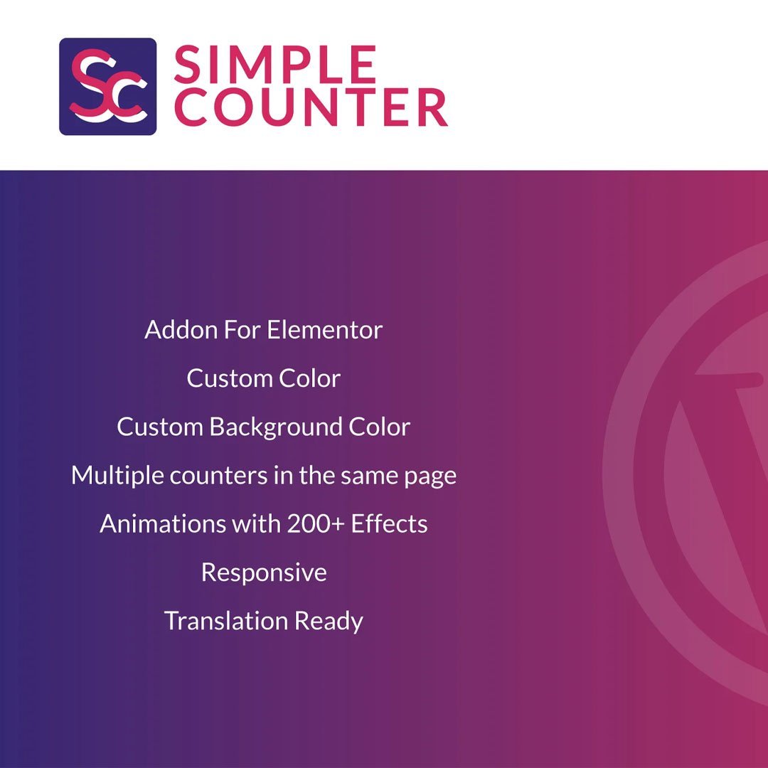 Simple Counter for Elementor WordPress Plugin